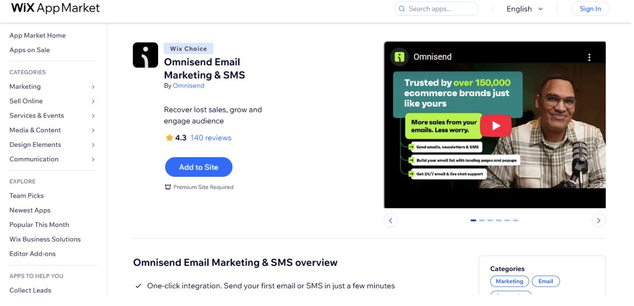 Omnisend for Email Marketing